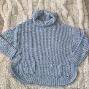 Light blue turtleneck sweater XXL